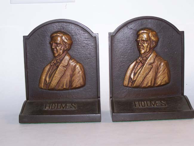 A nice pair of Antique Bookends depicting Supreme Court Justice OLIVER WENDELL HOLMES (1841-1935) circa 1920.